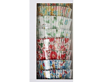 Liberty Cupcake Liners 100, Liberty of London, Meri Meri, Floral Baking Cups, Liberty Cupcake Wrappers