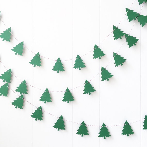 Pine Forest Tree Garland Green Shimmery Shiney 5 ft Holiday
