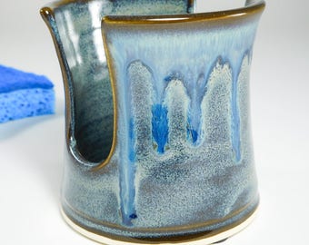 Ceramic Sponge Dish - Sink Organizer - Pottery Sponge Dish - Kitchen Holder - Letter Holder -Pottery Spongeholder -Sponge Organizer -InStock