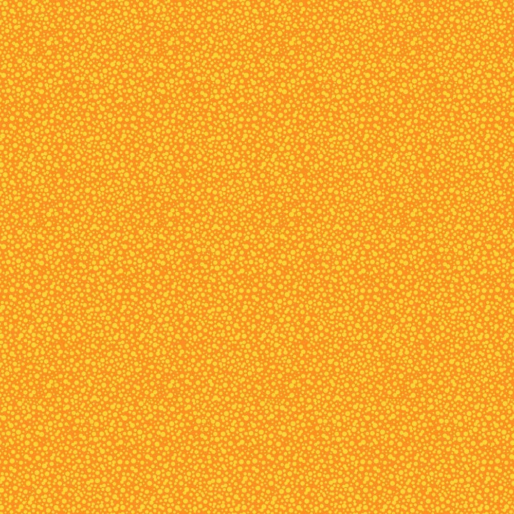 Dotties Orange Fabric by Ellen Medlock 1 Yard Orange Yellow