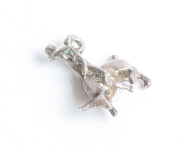 Bull Rider Charm Cowboy Riding Bucking Bull Charm for Charm Bracelet