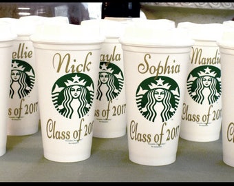 Starbucks Custom Personalized Re Usable Cups, Starbucks Cups, Personalized Coffee Cup, Coffee Cup, Custom Cup,Graduation gift