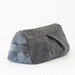 Makeup bag grey cotton, toiletry case cosmetic storage case accessory bag in cotton canvas - Estia Bag