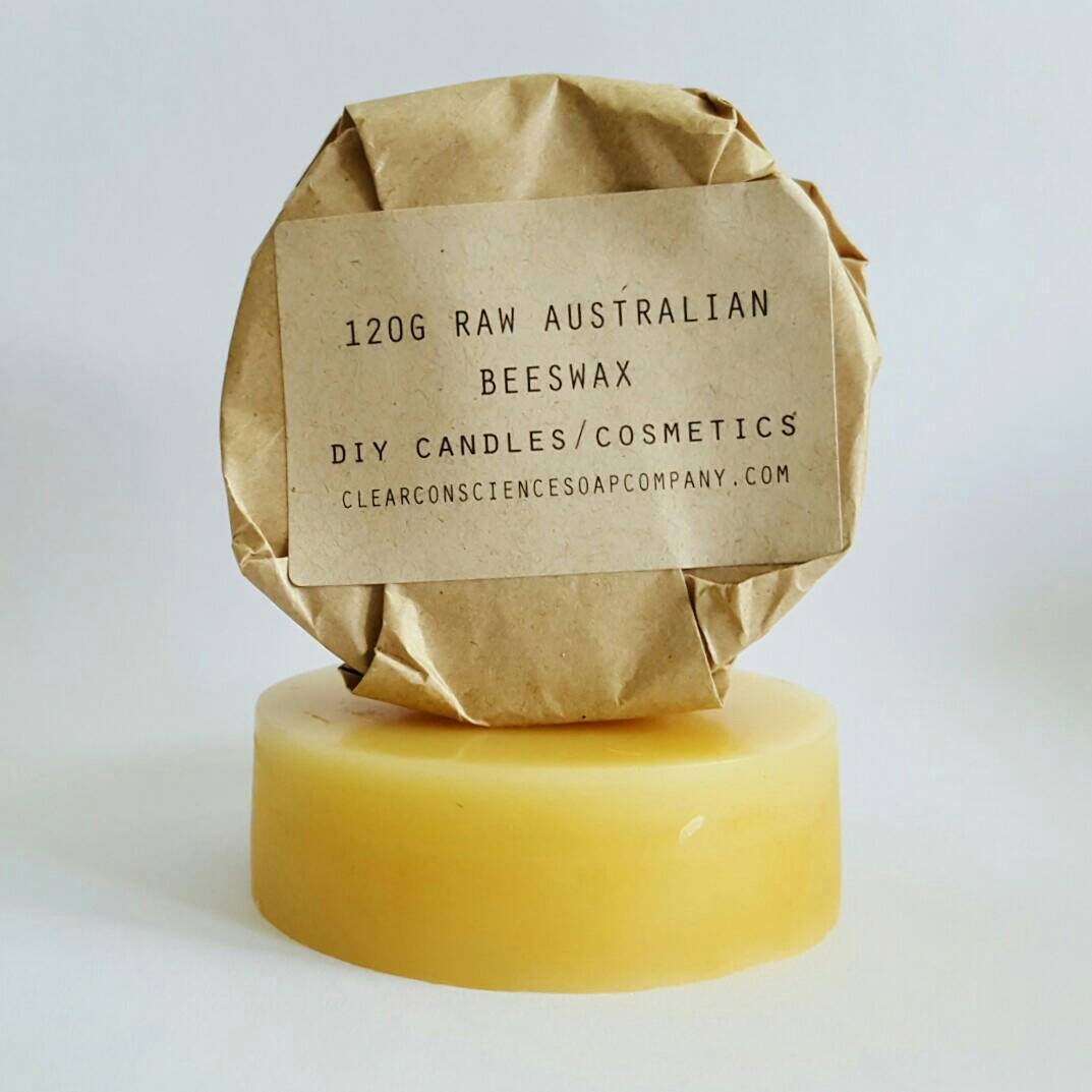 Raw unrefined australian Beeswax 100g by theartisansoapmaker
