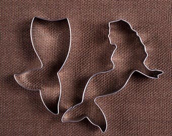 Mermaid Cookie Cutter Set, Mermaid Party Cookie Cutter, Under the Sea Cookie Cutters, Metal Cookie Cutters, Mermaid Biscuit Cutters