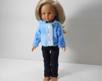 13 inch doll clothes made to fit dolls such as Corolle Les Cheries doll clothes, Three Piece Jeansd, Top Fleece Hoodie, 12-1642