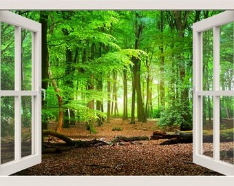 Nature Wall Decor forest wall decals | etsy Nature Wall Decor forest wall decals | etsy