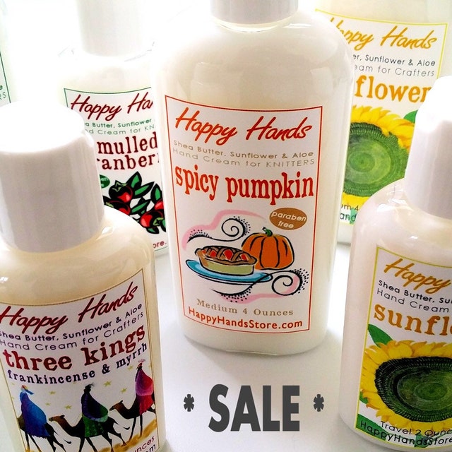 Happy Hands Hand Cream for Knitters & Crafters by HappyHandsStore