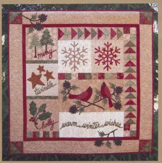 SALE "Warm Winter Wishes" Quilt Pattern By Pam Puyleart of Cottage