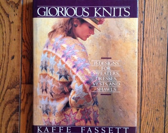 Vintage 1985 Glorious Knits Knitting Patterns Kaffe Fassett