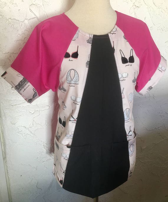 Items similar to Breast cancer medical scrub scrub top dental