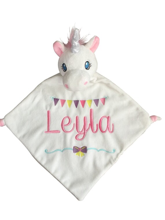 unicorn lovey blanket