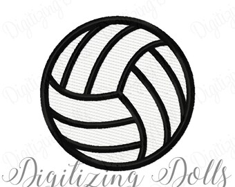 Volleyball Solid Fill Machine Embroidery Design Digital File 1x1 2x2 3x3 4x4 Volley Ball INSTANT DOWNLOAD