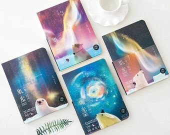 Animals Luminous Journal Blank Marble Notebook Travel Journal Planner Notebook