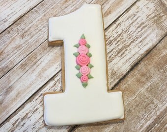 Number 1 cookies | Etsy
