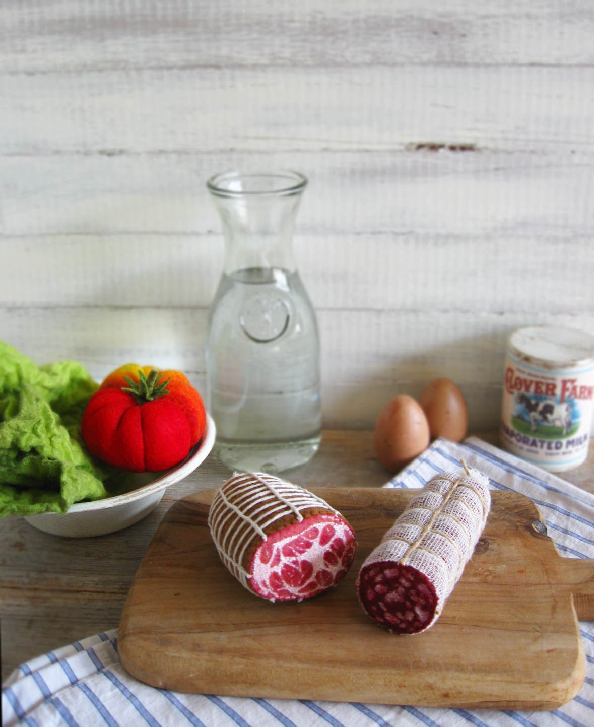 NEW Felt Food Cured Meats Salami Coppa