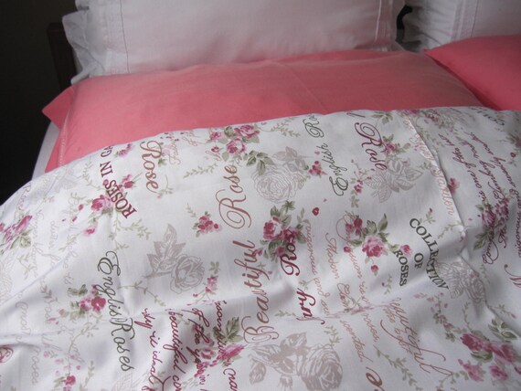 mary rose print shabby chic bedding green pink roses floral mary rose print shabby chic bedding green pink roses floral