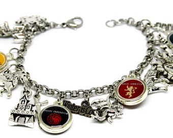 Game of Thrones Bracelet,Game of Thrones Jewelry,Winter is Coming,Charm Bracelet,Game of Thrones Jewelry ,Game of Thrones Bracelet