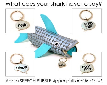 Zipper Pull - Fun Keychain - Hangry Foodie Zipper Pull - I'm Hungry Speech Bubble Charm - Pet Tag - Funny Valentines Gift - Ready to Ship