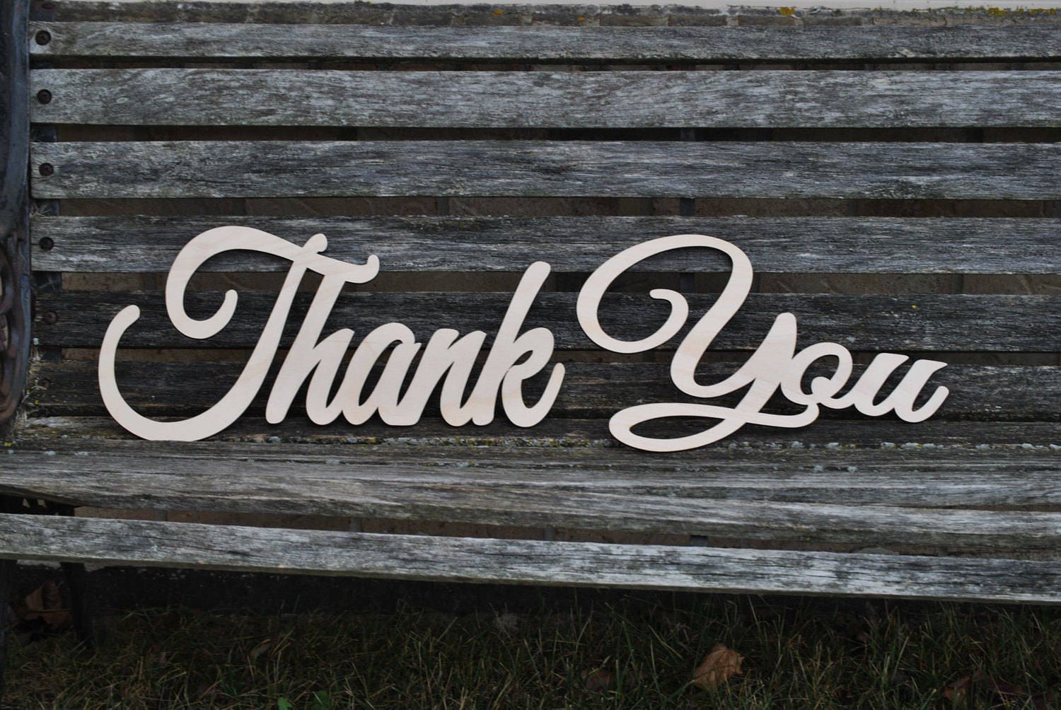 Thank You Wood Sign. Wedding Card Decoration. Rustic. Custom