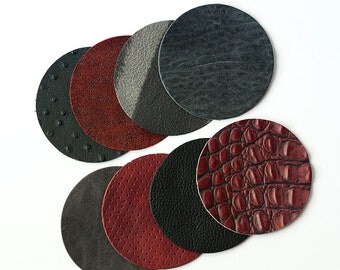 Leather Coaster Pack / Labyrinth