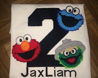 Sesame Street Birthday Shirt