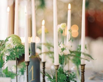 Custom Brass Candlesticks , Brass Candle Holder , Vintage Brass Collection Put together by Foo Foo La La