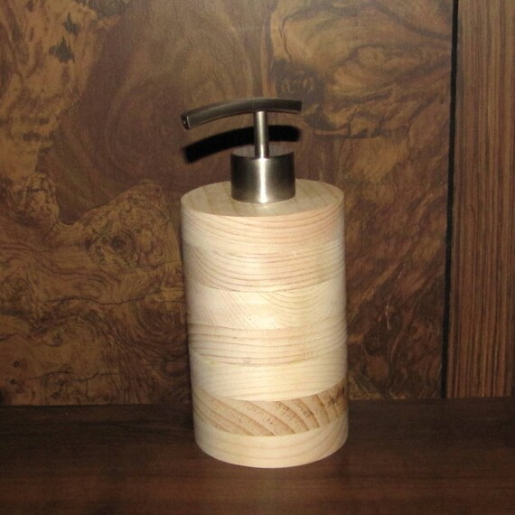 DIY Wood Soap Dispenser Cover with Modern Curve Metal Soap