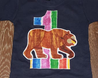 brown bear brown bear birthday shirt