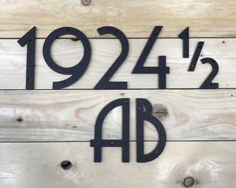 5 inch Art Deco House Numbers Letters