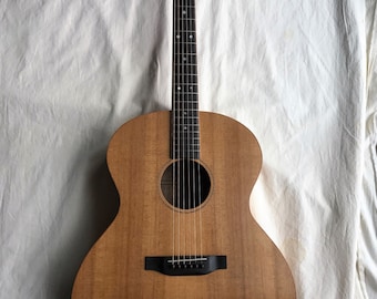 Jumbo Acoustic Guitar Custom made in the USA, Torrified Sitka Spruce over Birdesye Maple with hard case