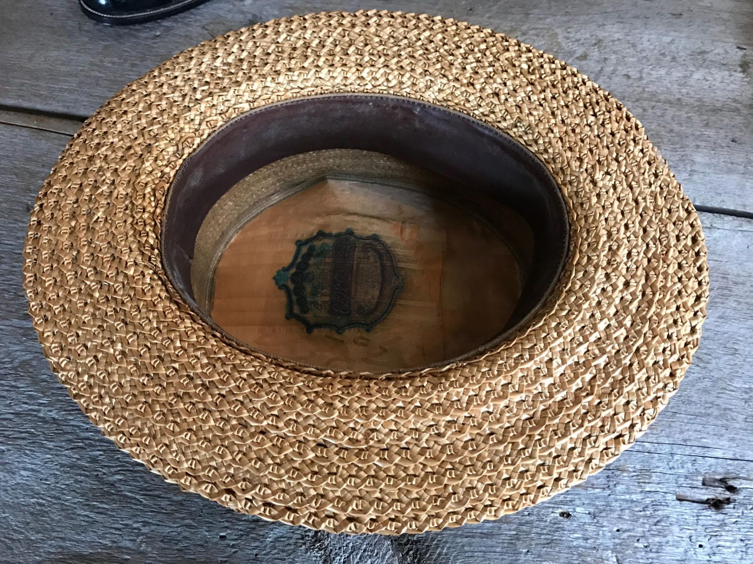 2x Antique Edwardian Straw Boater Hats – Classics.Life