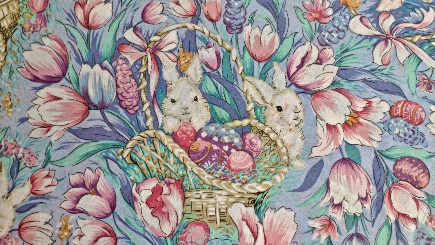 vintage easter print tablecloth 58 x 75 inches oval by 653lin vintage easter print tablecloth 58 x 75 inches oval by 653lin