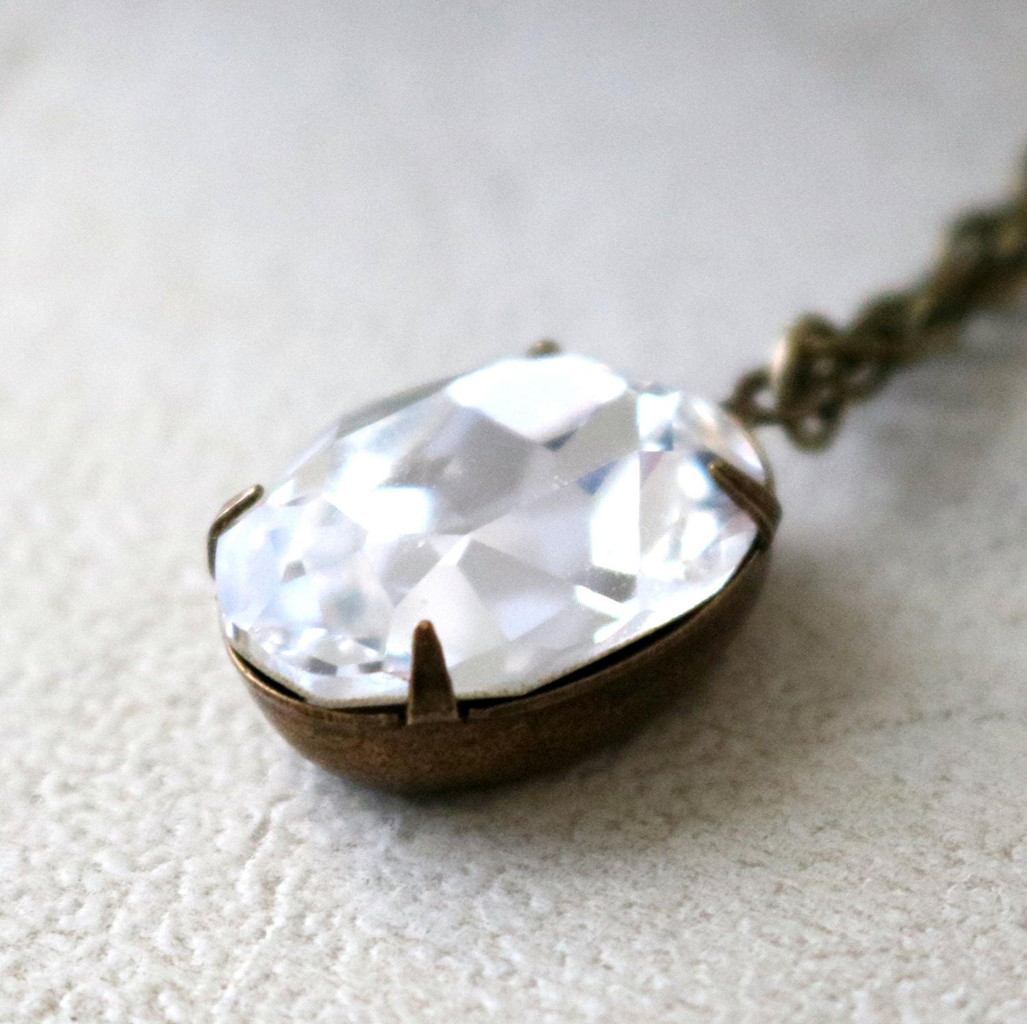 Diamond Necklace Swarovski Necklace Crystal Necklace