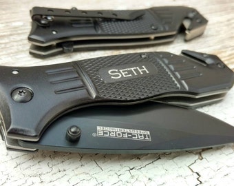Tactical Knife, Engraved Knife, Pocket Knife, Personalized Knife, Personalized Christmas Gift, Groomsmen Knife, Groomsmen Gift, Hunting Gift