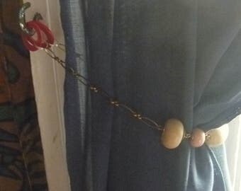 beaded curtain tie backs, ecofriendly tie backs