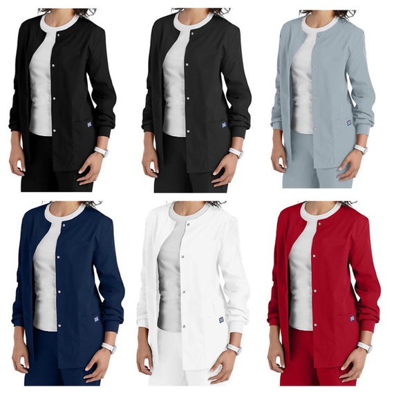 custom embroidered scrub jackets