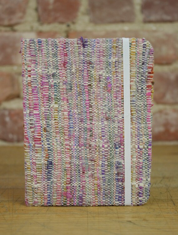 Items similar to Woven Cotton Cover, Drawing Vellum Sketchbook/Notebook