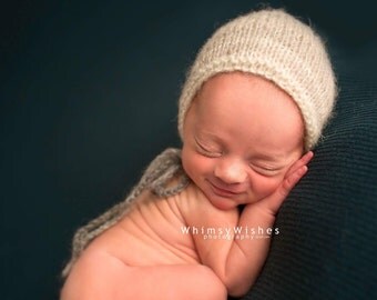 Grey baby boy bonnet , Shades of grey newborn hat , Newborn Boy Bonnet