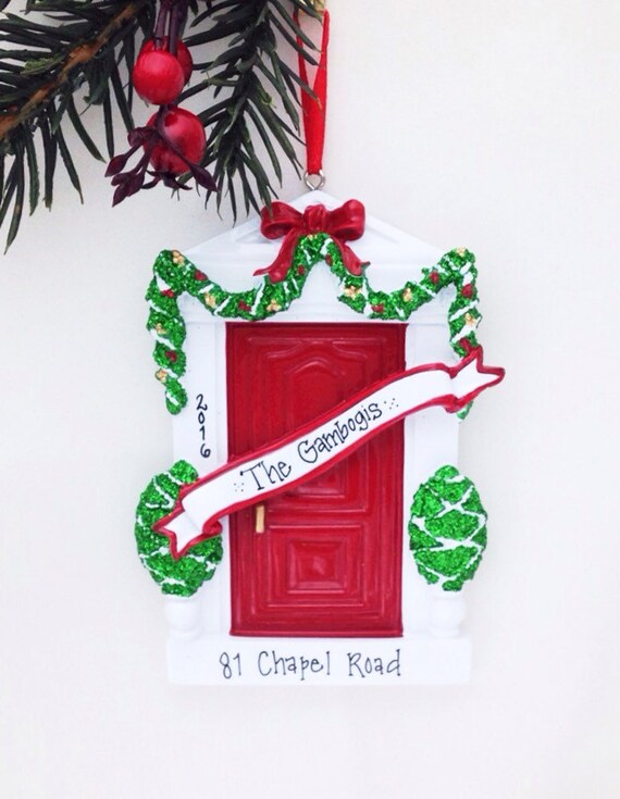 free shipping red door personalized christmas ornament new free shipping red door personalized christmas ornament new