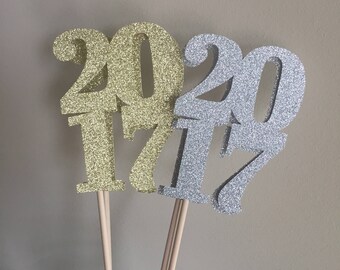 2017 Cake Topper, Graduation Party, Cake Topper, Class of 2017, Graduation Party, Graduation Decor, 2017 Centerpiece, 2017 Graduation