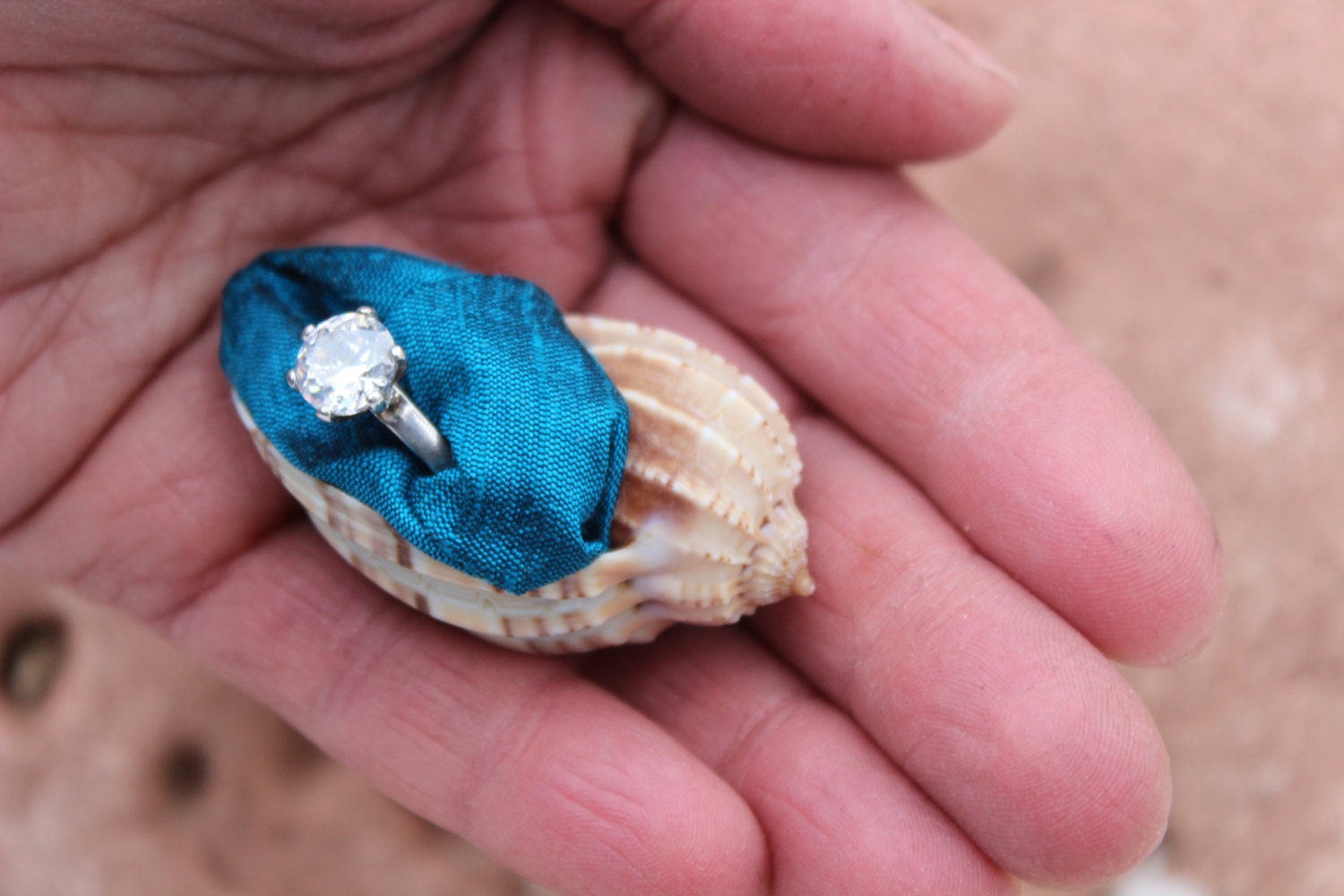 Beach Proposal Engagement Ring Box Sea by MountainUrsusDesigns