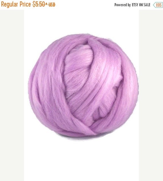 SALE Merino Wool Roving 19 microns Primrose by DivinityFibers