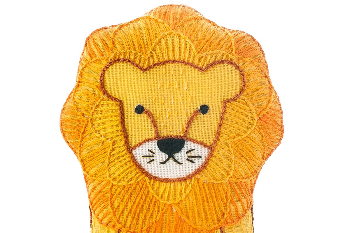 Lion Embroidery Kit