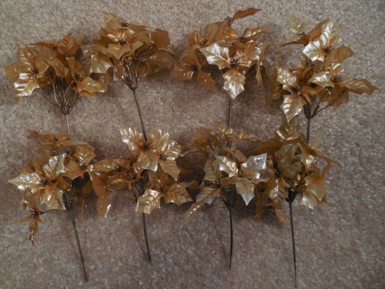 Holly sprig gold leaf sprig gold sprig gold holly picks sprigs holiday