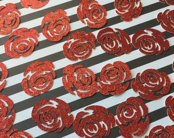 Derby Bridal Shower. Derby Baby Shower. Derby Party. Derby Decorations. Red Rose Confetti. Beauty and the Beast. Garden Party.