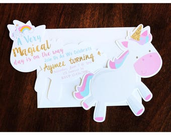 unicorn invitation, unicorn invite, unicorn, unicorn party, unicorn birthday, unicorn birthday invite, unicorn cake topper, unicorn decor