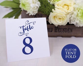 Tented table numbers | Etsy