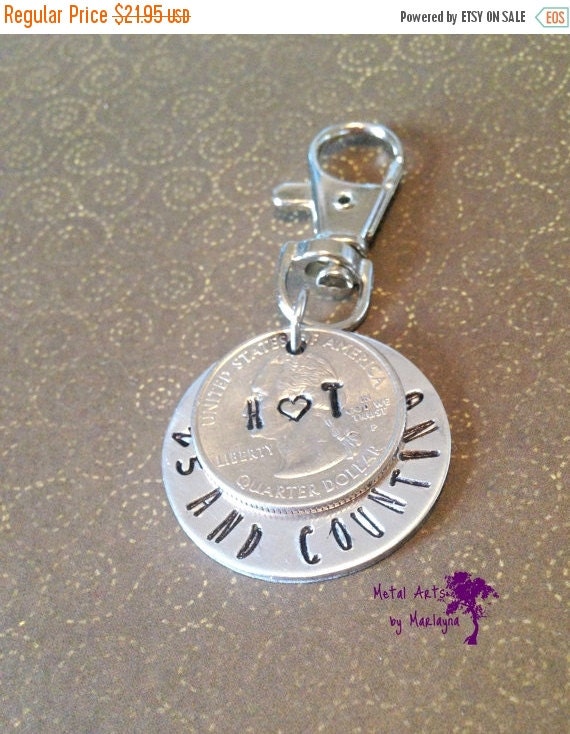 25th Anniversary Gifts For Him
 Anniversary Key Chain 25th Anniversary Gift For Men Quarter