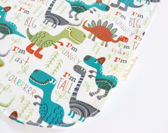 Dinosaur Baby Bib, Dinosaur Toddler Bib, Baby Boy Bib, Toddler Boy Bib, Fashion Bib, Dribble Bib, Baby Bib, Toddler Bib, Boy Bib, Baby Boy